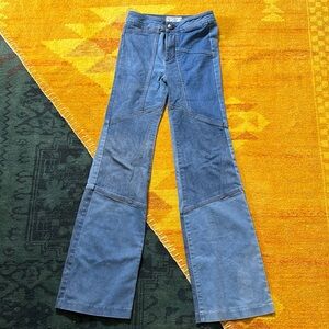 Free People Jeans Woman’s 25 Flare Alissa Patchwork Boho